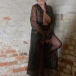 Black Lingerie Plastic Mac