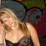 Graffiti Lady In Black