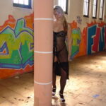 Graffiti Lady In Black