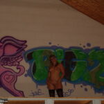 Graffiti Lady In Black