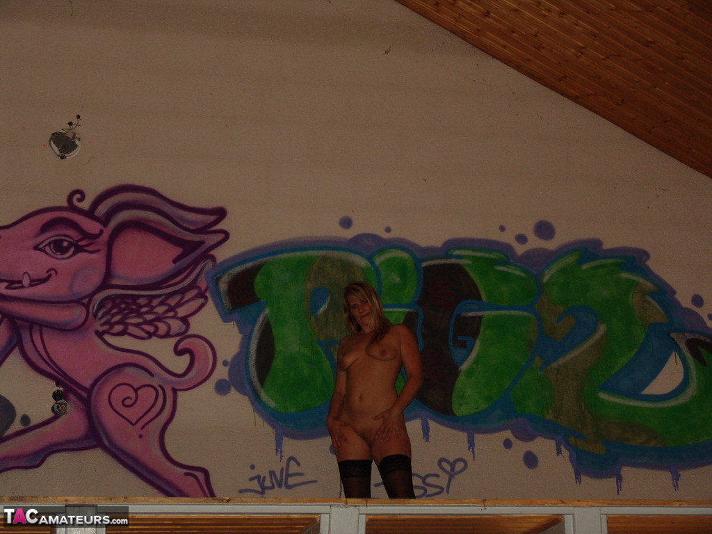 Graffiti Lady In Black