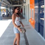 Walking round town with nipples showing