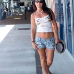 Walking round town with nipples showing
