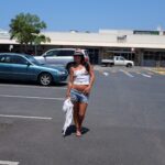 Walking round town with nipples showing